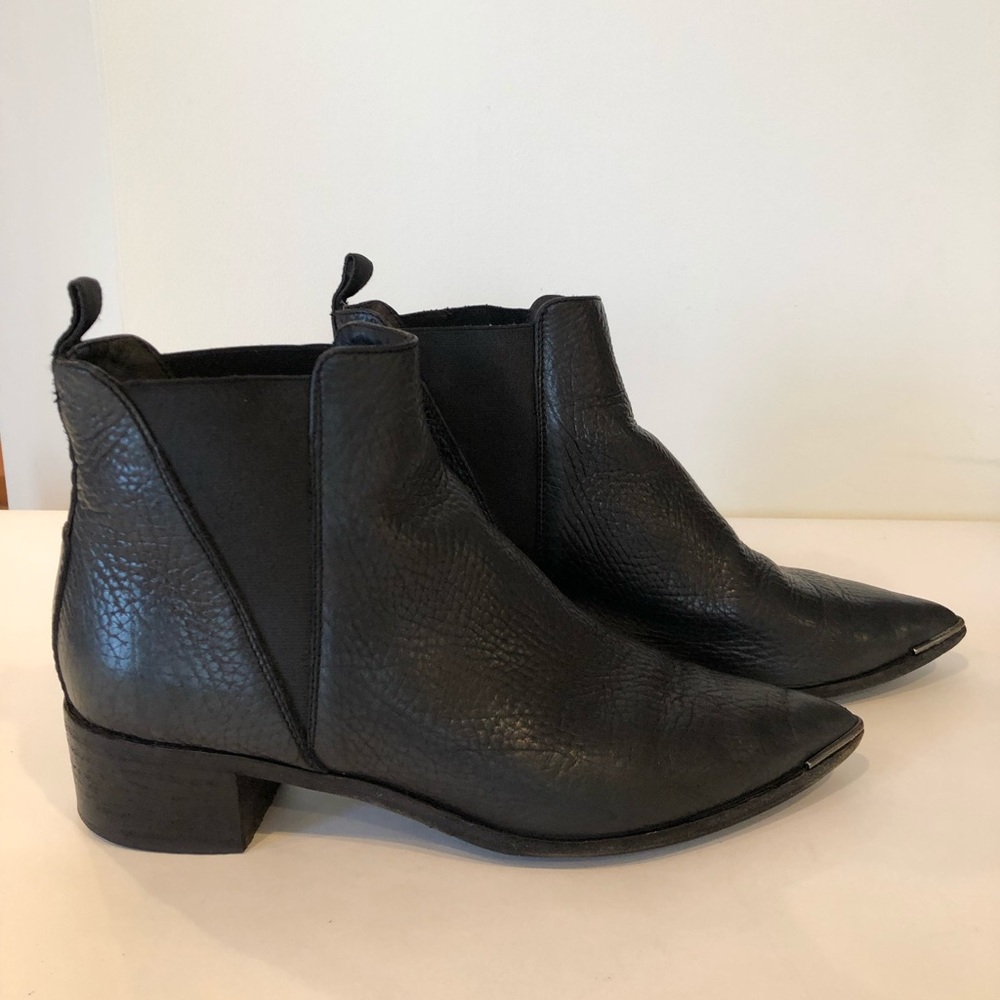 Acne black leather Chelsea boots